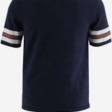T-SHIRT IN COTONE CON BANDE A CONTRASTO 852806 XKFDC4044 GUCCI KIDS 