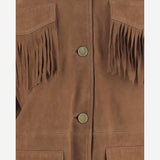 Giacca con frange in pelle scamosciata UN05 RSC375 UNCOMMON 