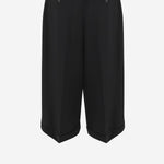 PANTALONI CROPPED IN LANA 10865W4369 BLK THE ROW 