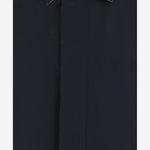 CAPPOTTO IN COTONE CON CHIUSURA COPERTA 8110980 NAVY BURBERRY 