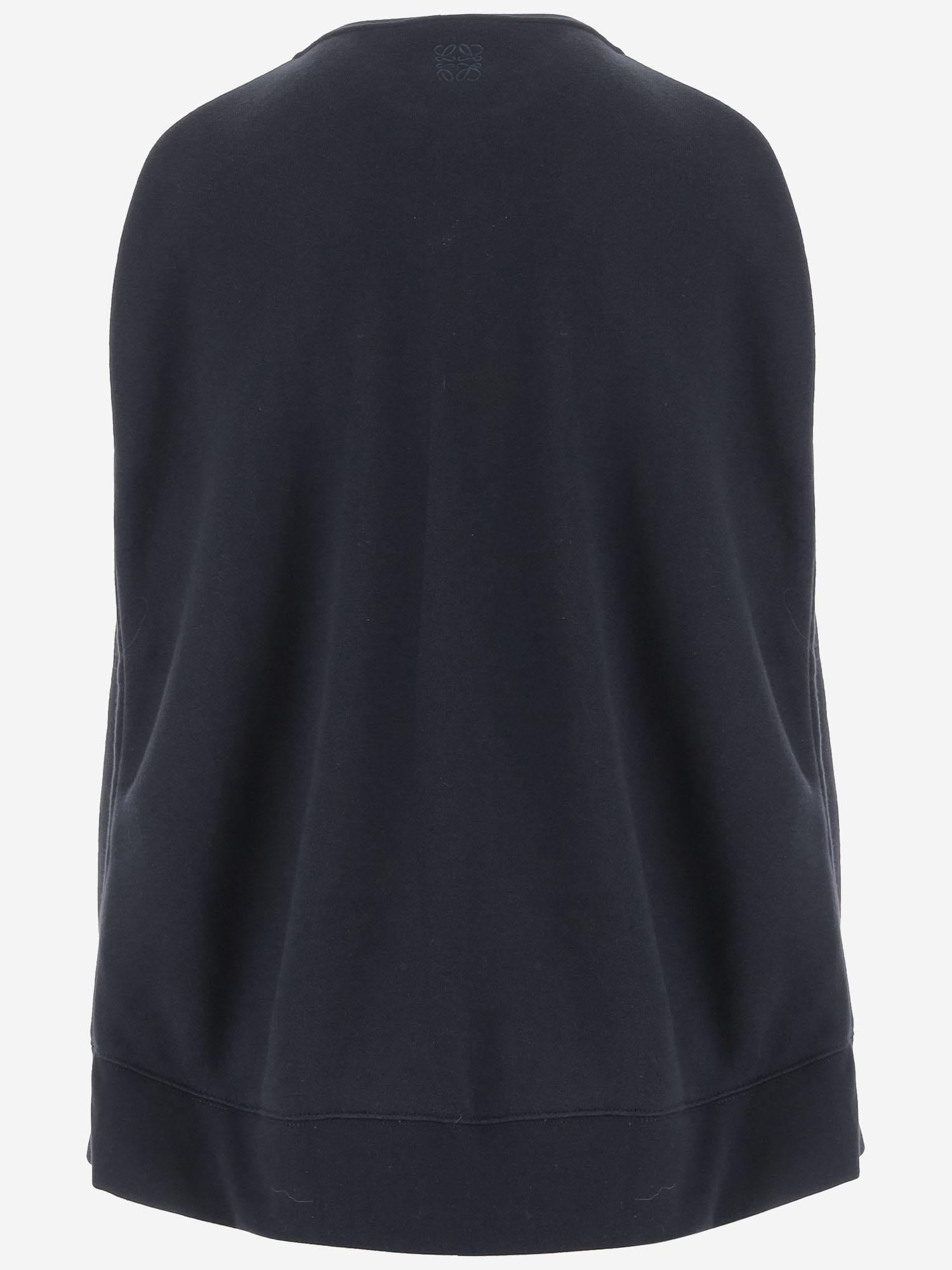FELPA A MANTELLA IN COTONE E CASHMERE S359Y27X66 5440 LOEWE 