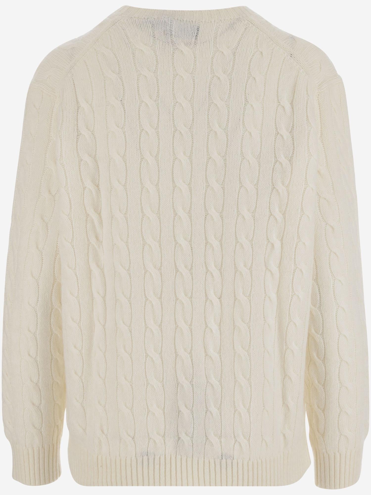 Maglione in lana e cashmere con logo 211972115 004 POLO RALPH LAUREN 