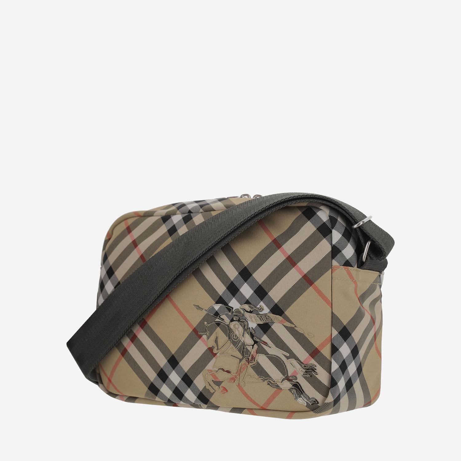 BORSA A TRACOLLA CON MOTIVO CHECK 8091320 SAND BURBERRY 
