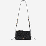 Borsa a spalla Mini Double Bag full strass 105359 A2WFZ99Q PINKO 