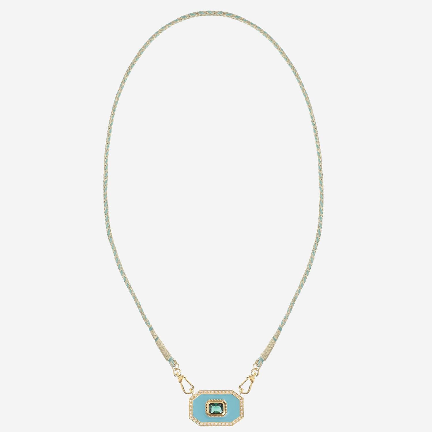 COLLANA YUCATAN TURCHESE CO335 ORO MYA BAY 