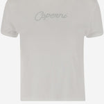 T-SHIRT IN COTONE CON LOGO IN STRASS COPJS07CRF5017 WHT COPERNI 
