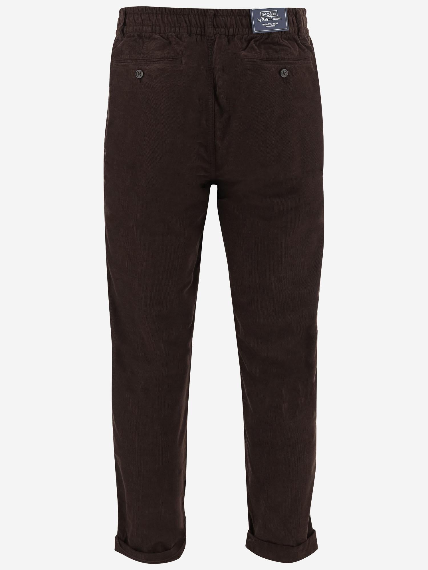 PANTALONI IN VELLUTO DI COTONE STRETCH 710929457 002 POLO RALPH LAUREN 
