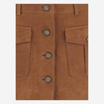 mini gonna in suede con tasche 21795 515 THE.GARMENT 