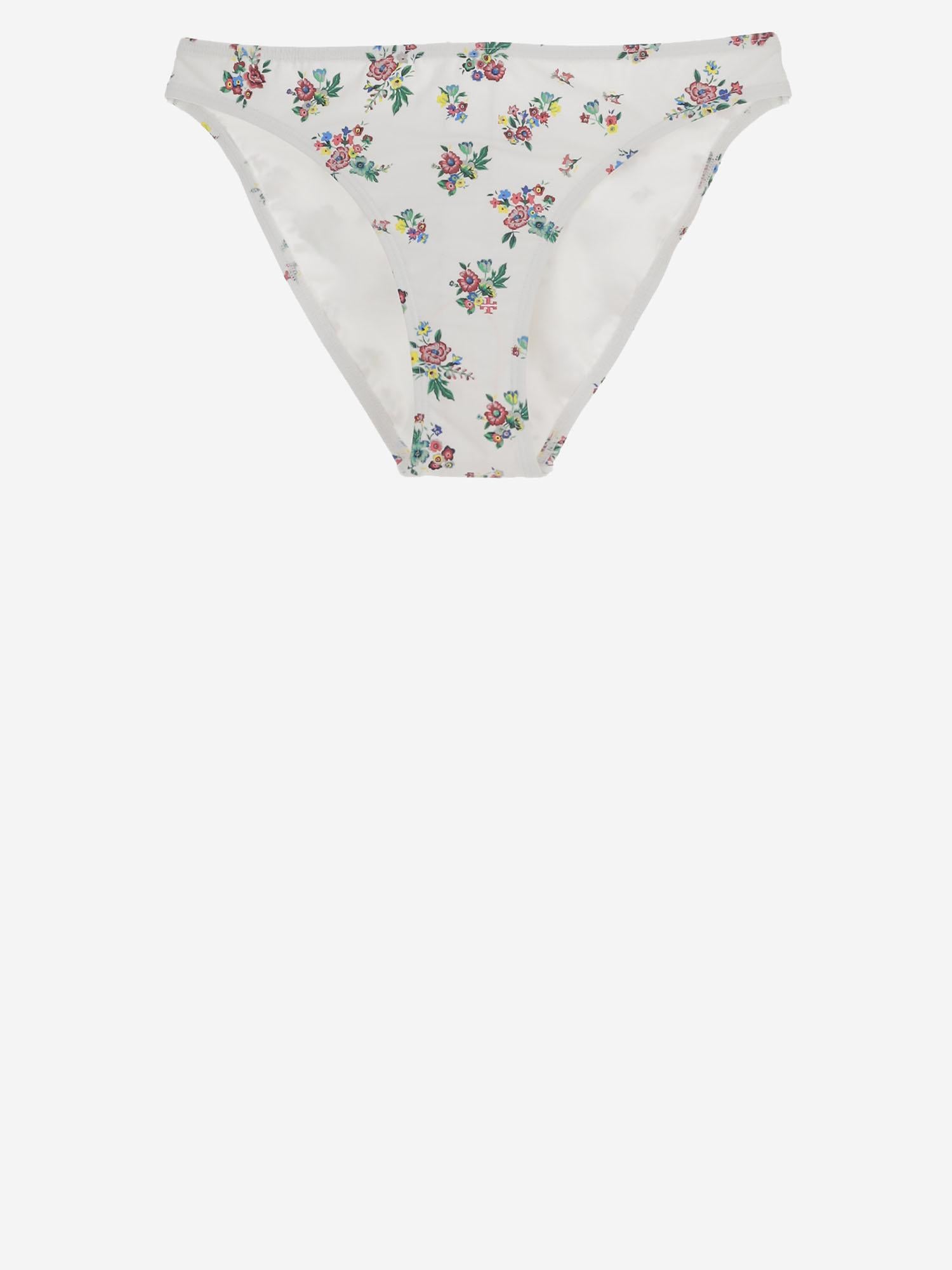 SLIP BIKINI CON MOTIVO FLOREALE 175249 402 TORY BURCH 