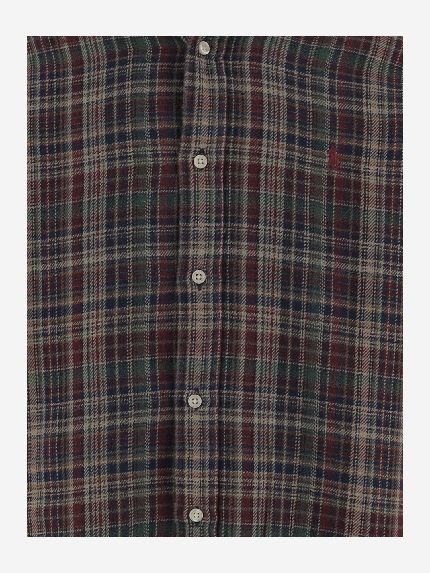 CAMICIA IN COTONE CON MOTIVO CHECK 710953355 004 POLO RALPH LAUREN 