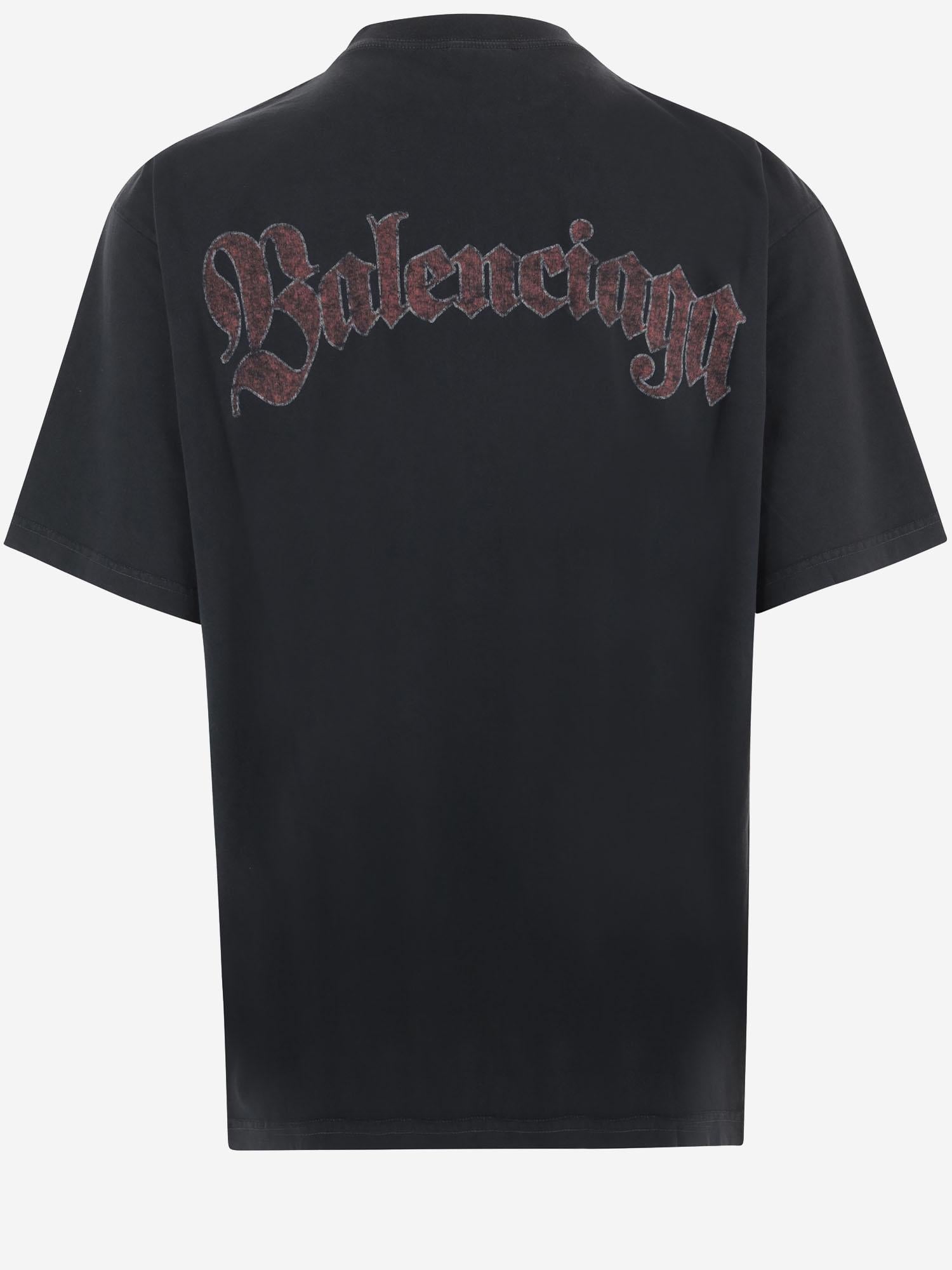 T-SHIRT IN COTONE CON LOGO 764235 TTVH41041 BALENCIAGA 