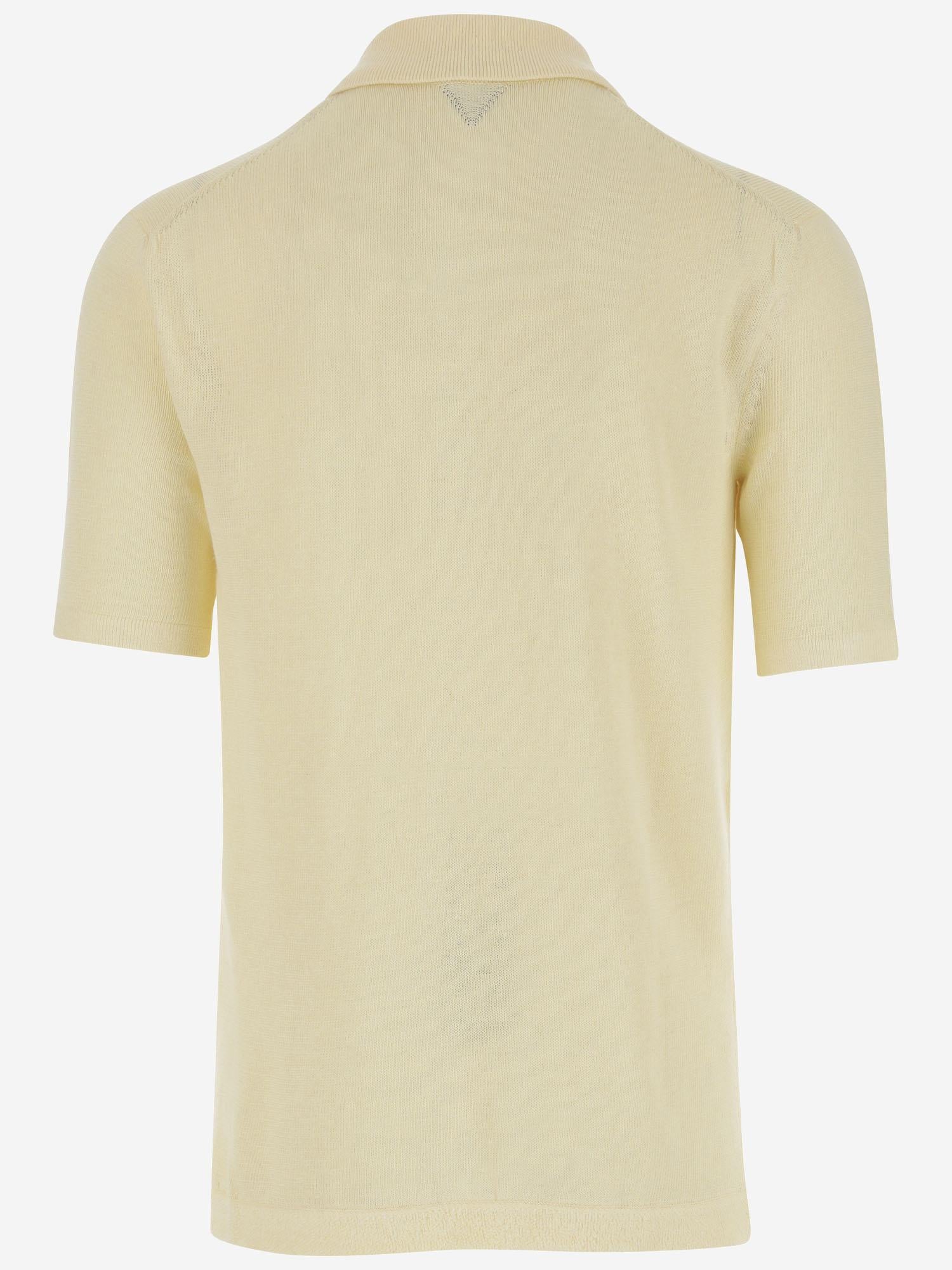 Polo in lino leggero 740733 V2X007361 BOTTEGA VENETA 