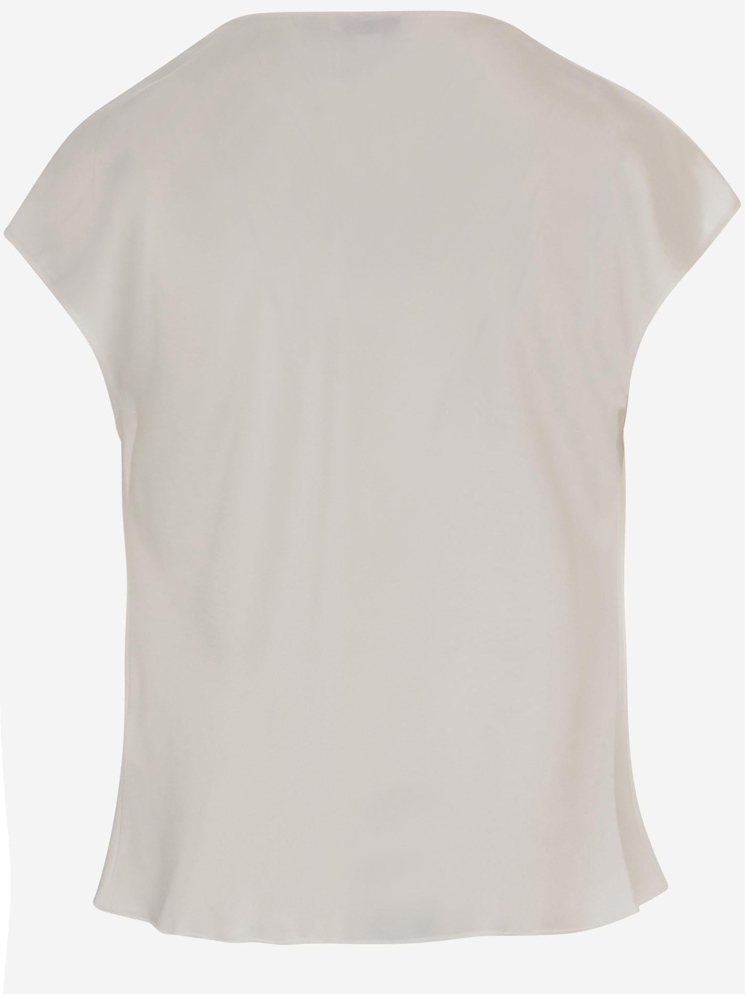 CAMICIA IN RASO DI SETA V796112595 101OWH VINCE 