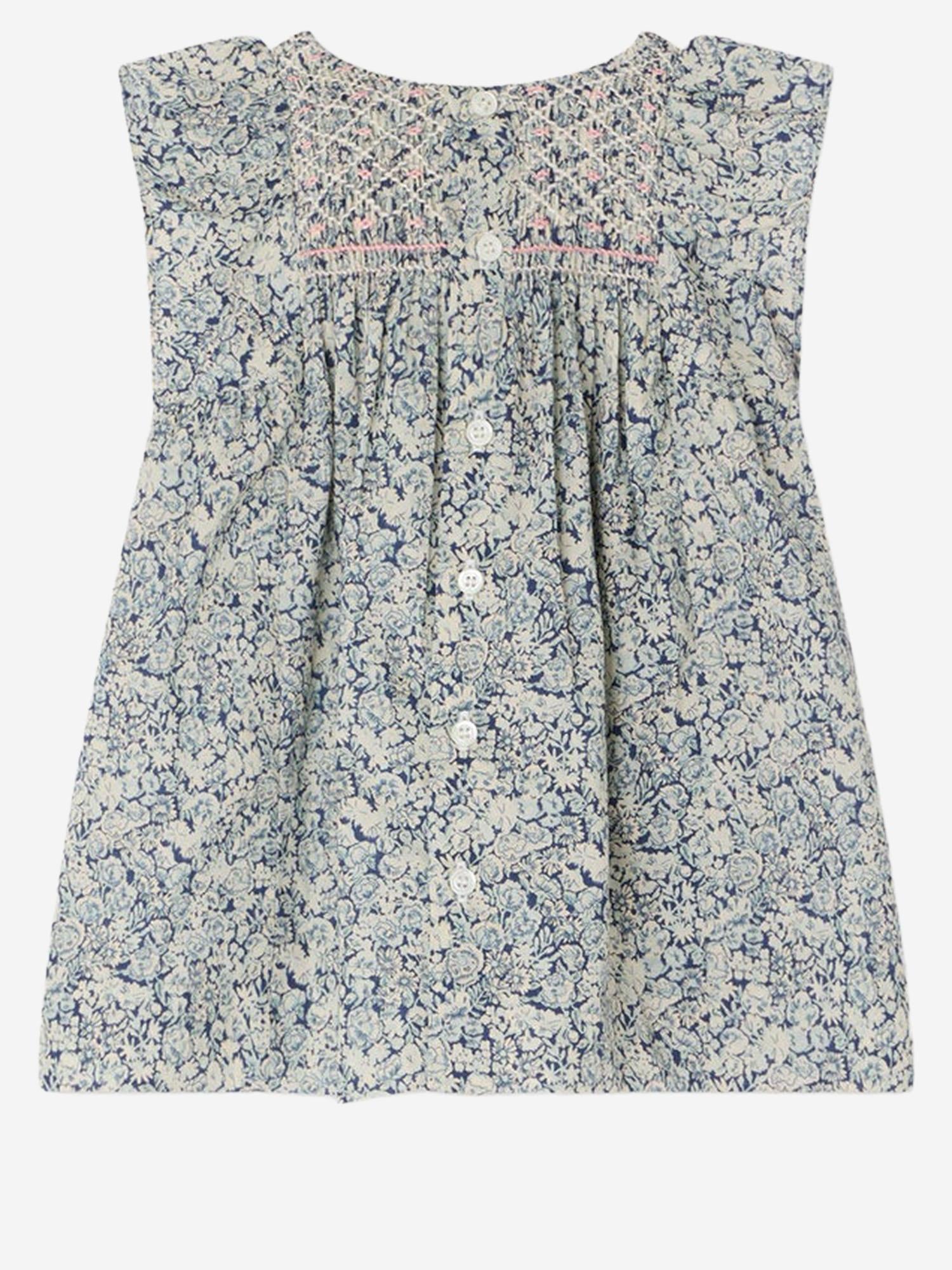 ABITO IN COTONE CON CORPINO SMOCK S06XDRW00010 519A BONPOINT KIDS 