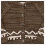 CARDIGAN IN LANA CON MOTIVO GRAFICO K1220W25 762 MISHA & PUFF KIDS 