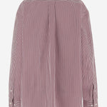 Camicia a righe in cotone MK1626 19EAF03DU MIU MIU 