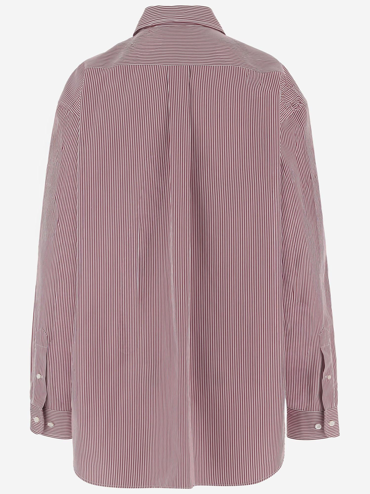 Camicia a righe in cotone MK1626 19EAF03DU MIU MIU 