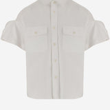 CAMICIA IN MISTO COTONE CON PIEGHE POSTERIORI 08314 151 SACAI 