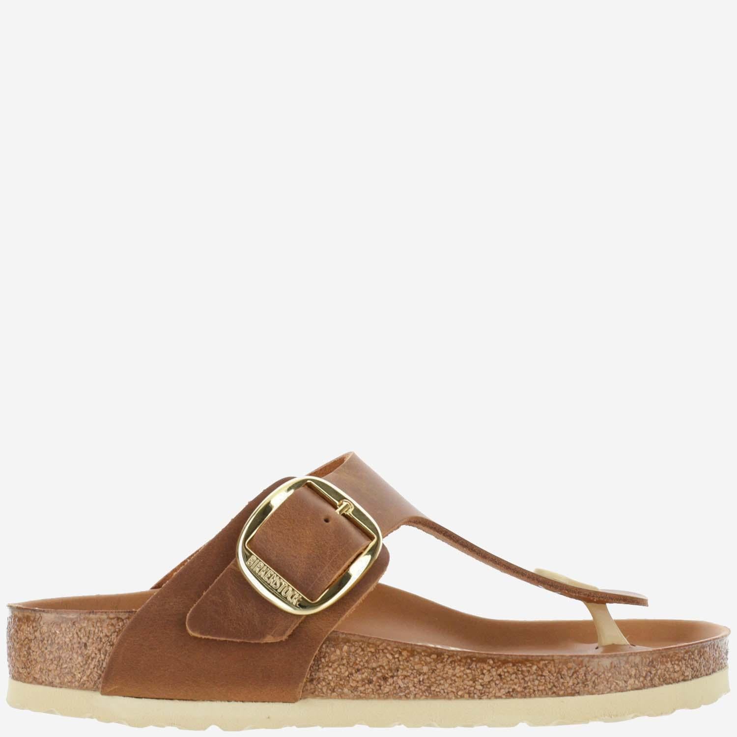 SANDALI GIZEH IN PELLE 1018745 COGNAC BIRKENSTOCK 