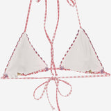 TOP BIKINI CON MOTIVO A QUADRETTI LEH0001 05440F MC2 SAINT BARTH 