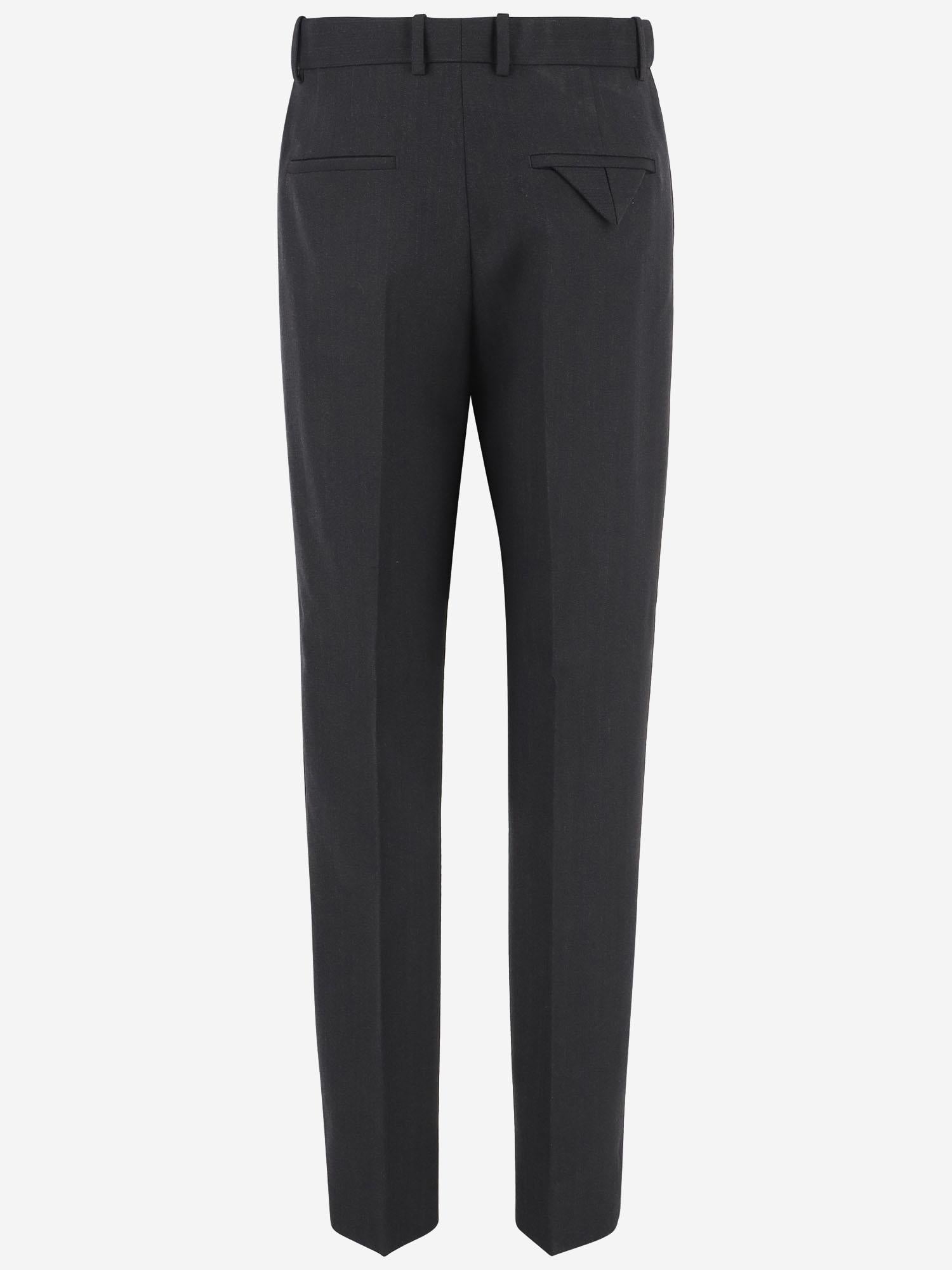PANTALONI A RIGHE IN LANA 816188 V36K01292 BOTTEGA VENETA 