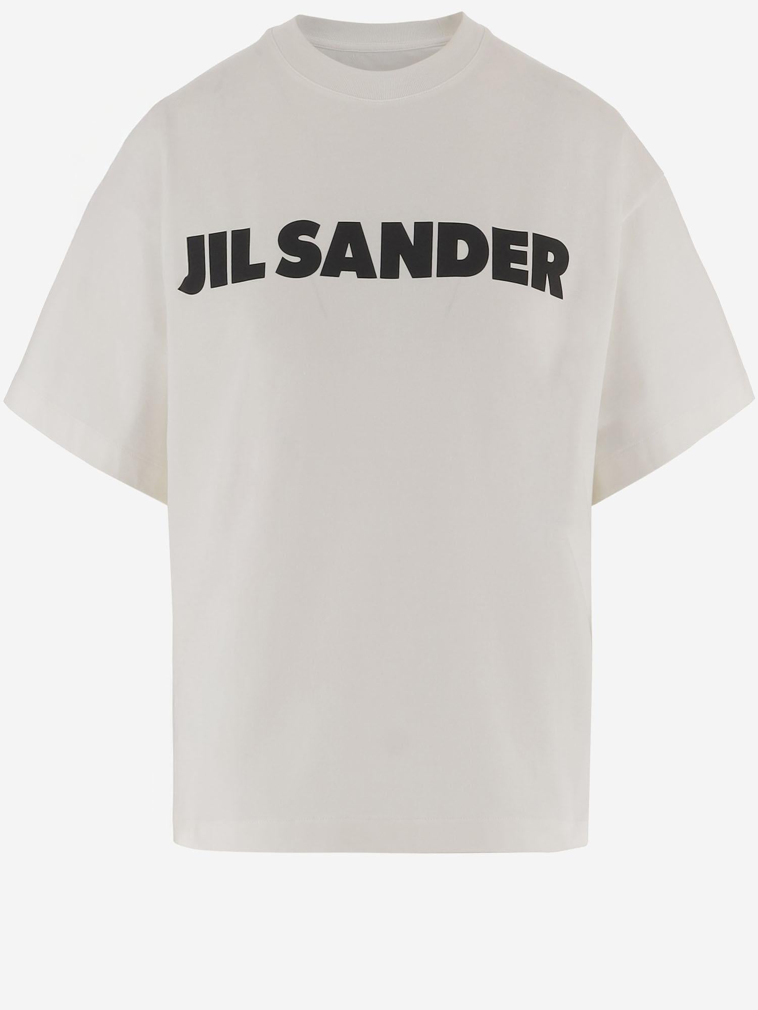 T-SHIRT IN COTONE CON LOGO J02GC0140 J20347102 JIL SANDER 
