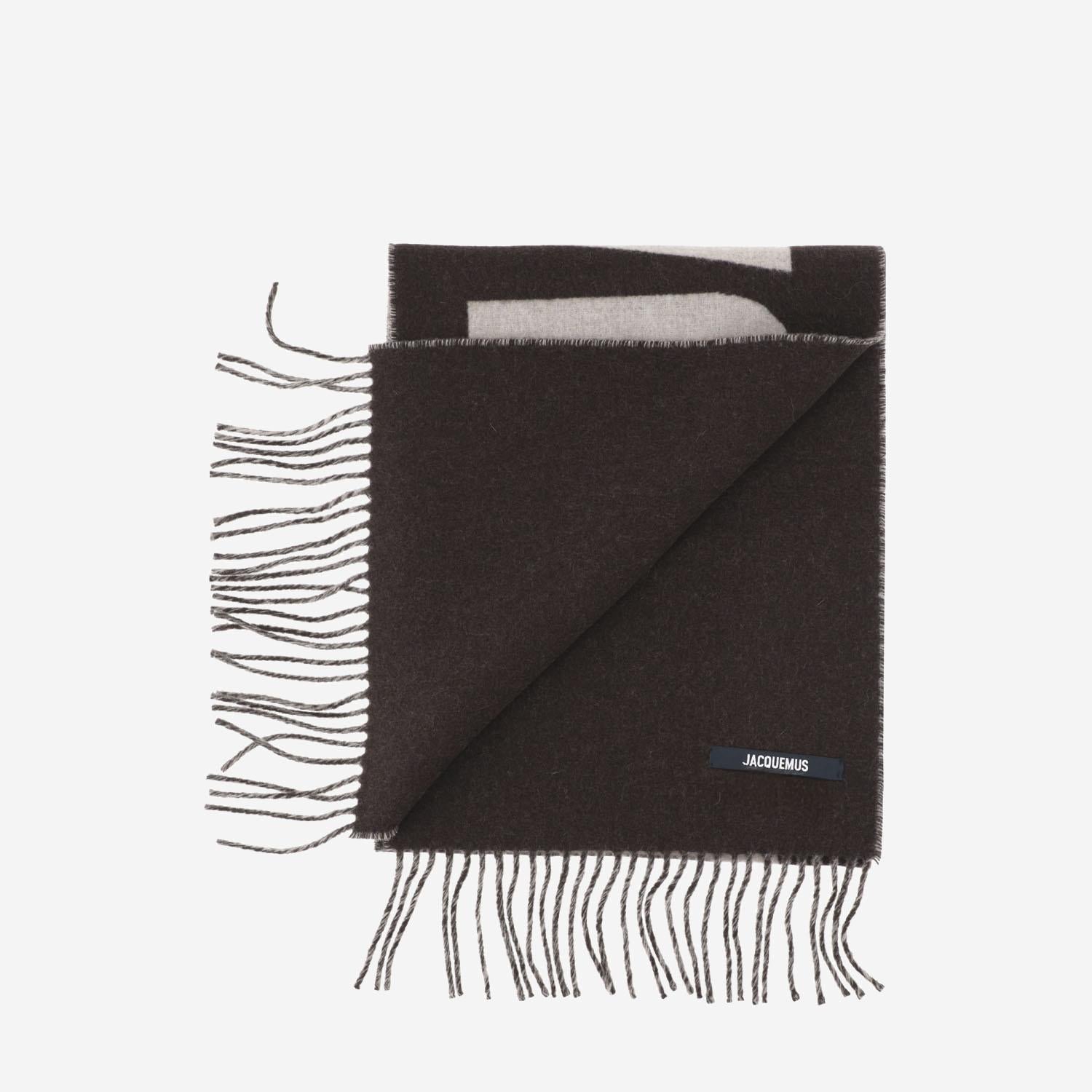 SCIARPA IN LANA CON LOGO ACU00435AOT4001 080 JACQUEMUS 