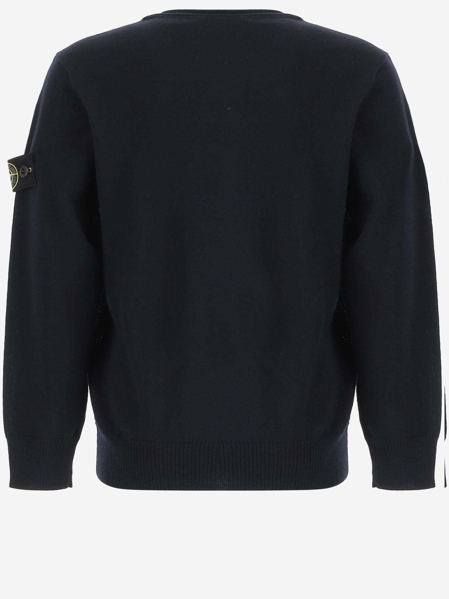 MAGLIONE IN LANA CON LOGO 5100009 S0C04V0020 STONE ISLAND KIDS 