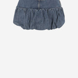 MINI GONNA IN DENIM DI COTONE COPJ76F2014 BLU COPERNI 