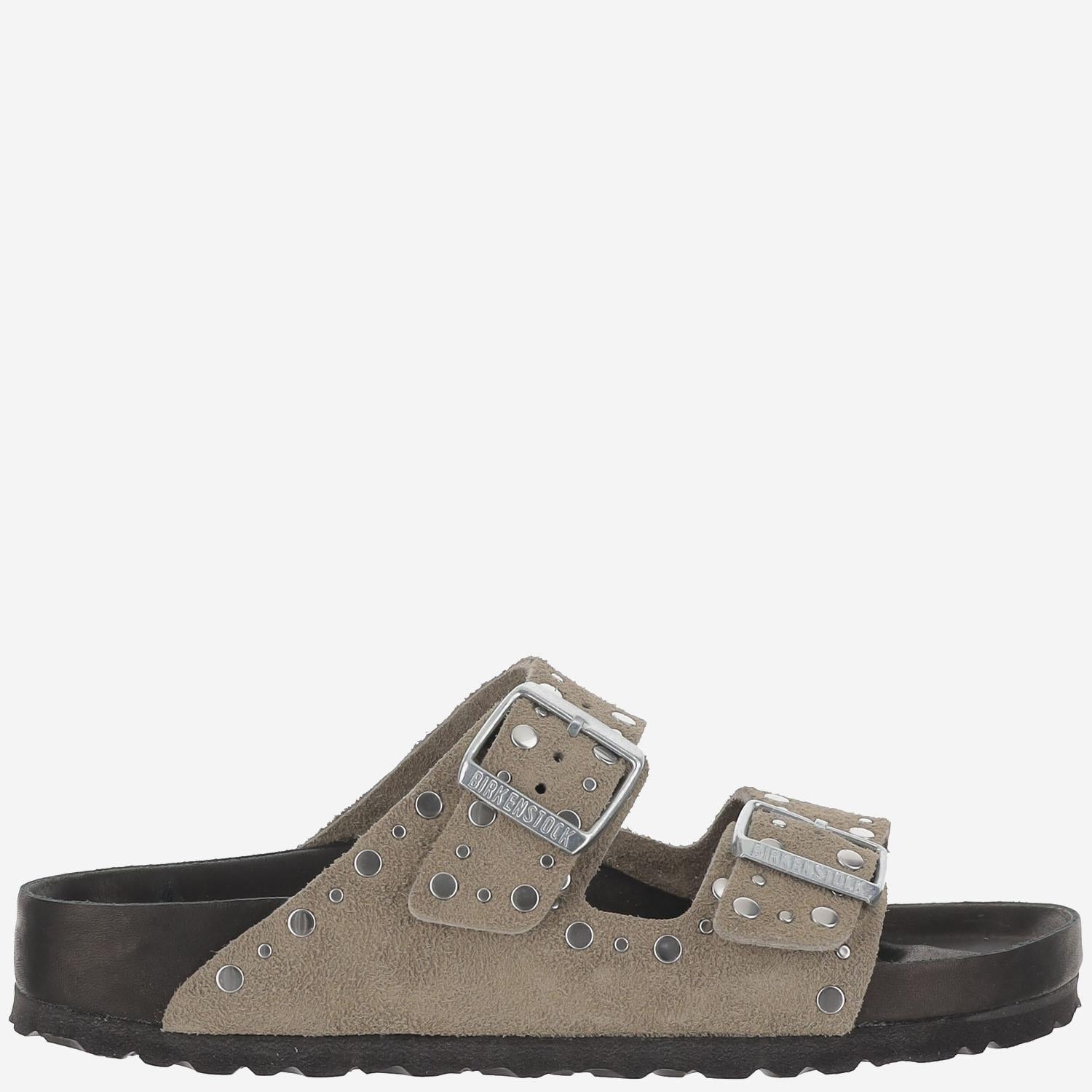 SANDALI ARIZONA Rivet IN SUEDE 1027870 TAUPE BIRKENSTOCK 