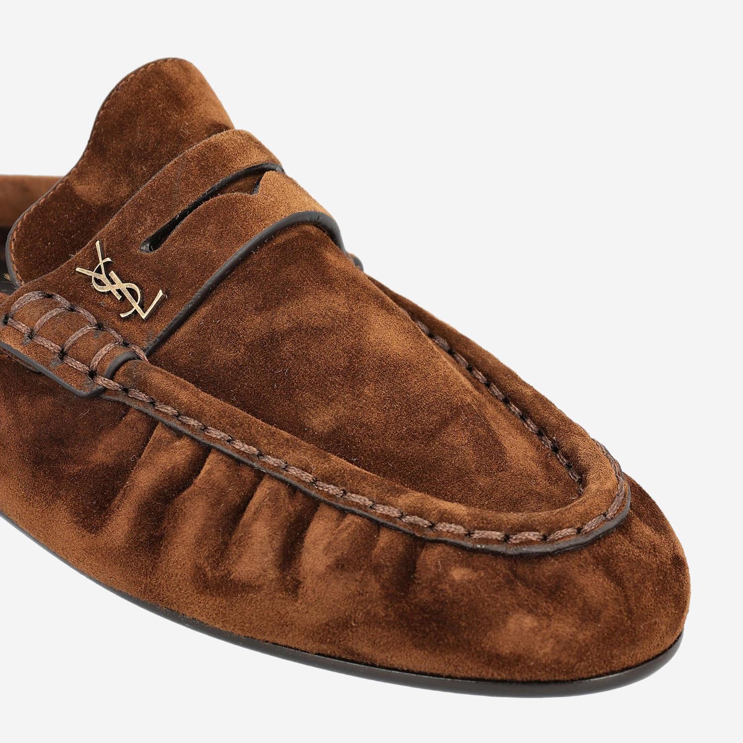 MULES LE LOAFER IN SUEDE 852392 27DTT2319 SAINT LAURENT 