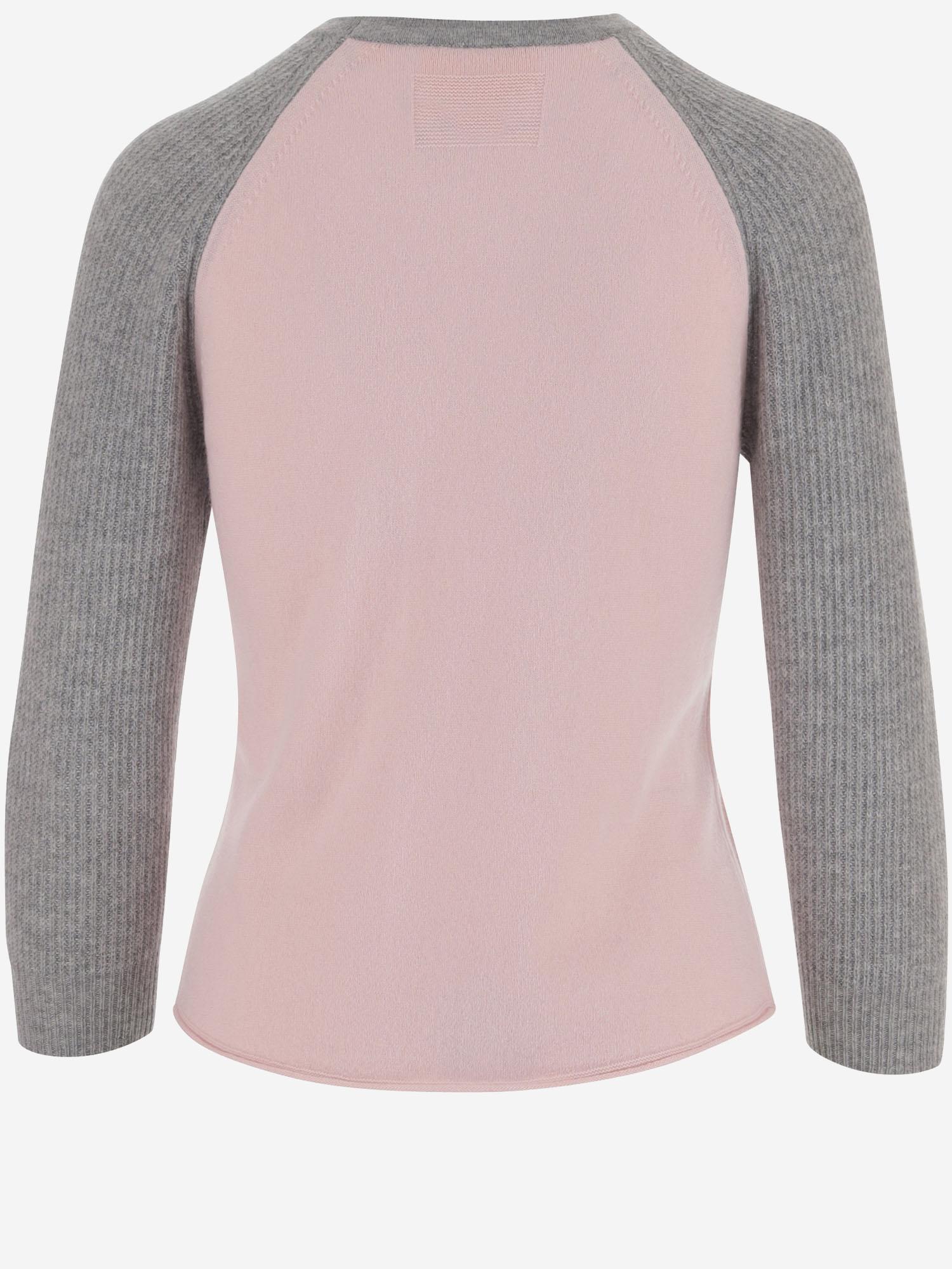 MAGLIA IN CASHMERE BICOLORE W40610JL PWPNKHGR GUEST IN RESIDENCE 