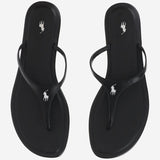 SANDALI IN PELLE CON LOGO 818P01594 001 POLO RALPH LAUREN 