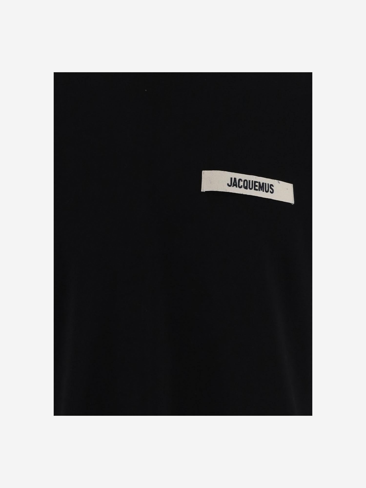 T-SHIRT IN COTONE CON LOGO TSM00133AJ00226 990 JACQUEMUS 