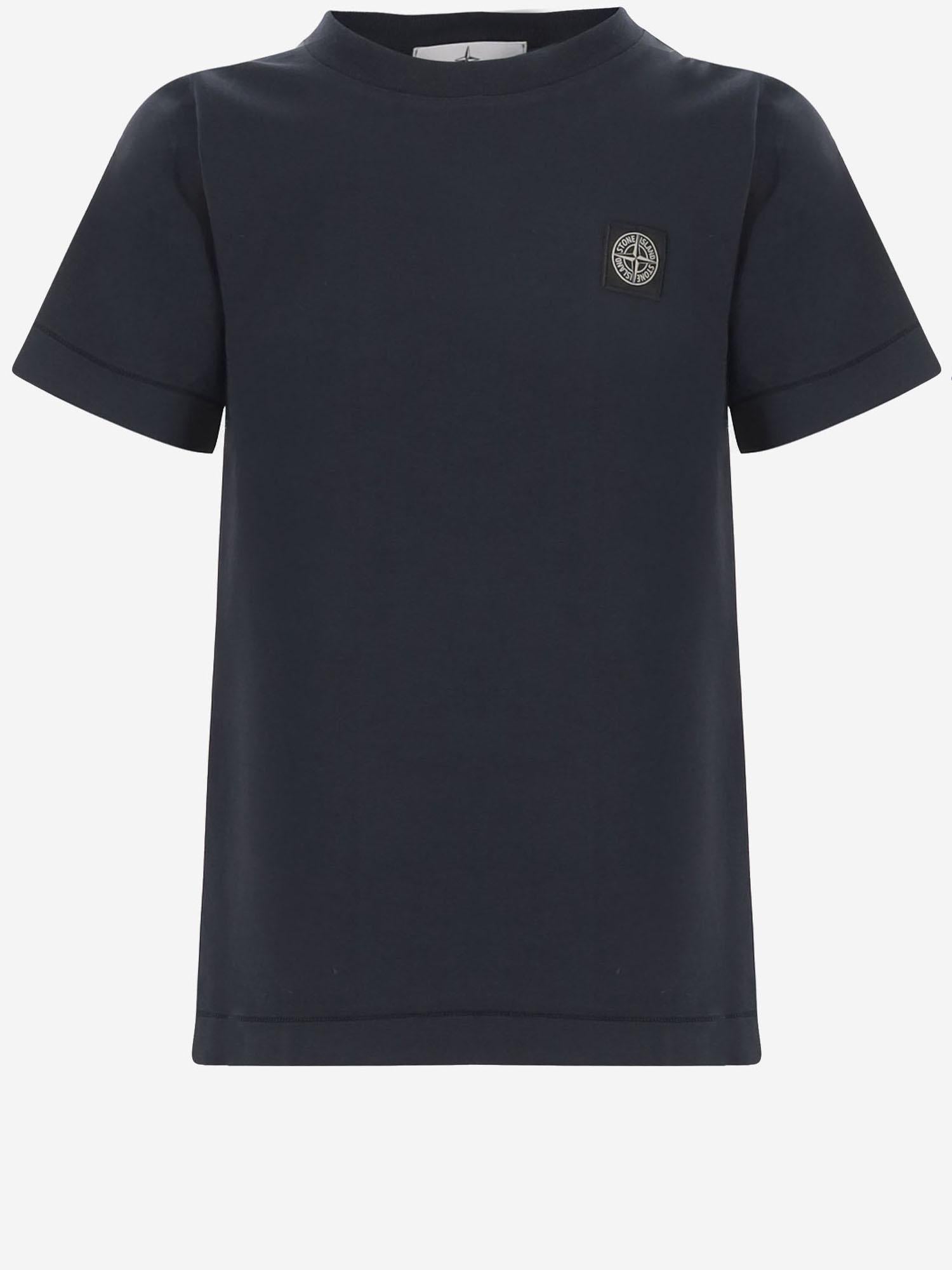 T-SHIRT IN COTONE CON LOGO 2100002 S0047V0020 STONE ISLAND KIDS 