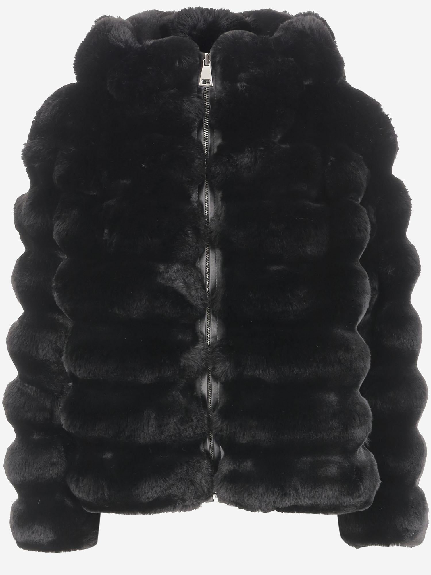 CAPPOTTO IN PELLICCIA SINTETICA EF206 FCN007 UNCOMMON 