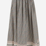 GONNA IN COTONE MOTIVO FLOREALE WPBGW02  PERO 