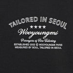 TSHIRT nera in cotone W261TS29 708B WOOYOUNGMI 