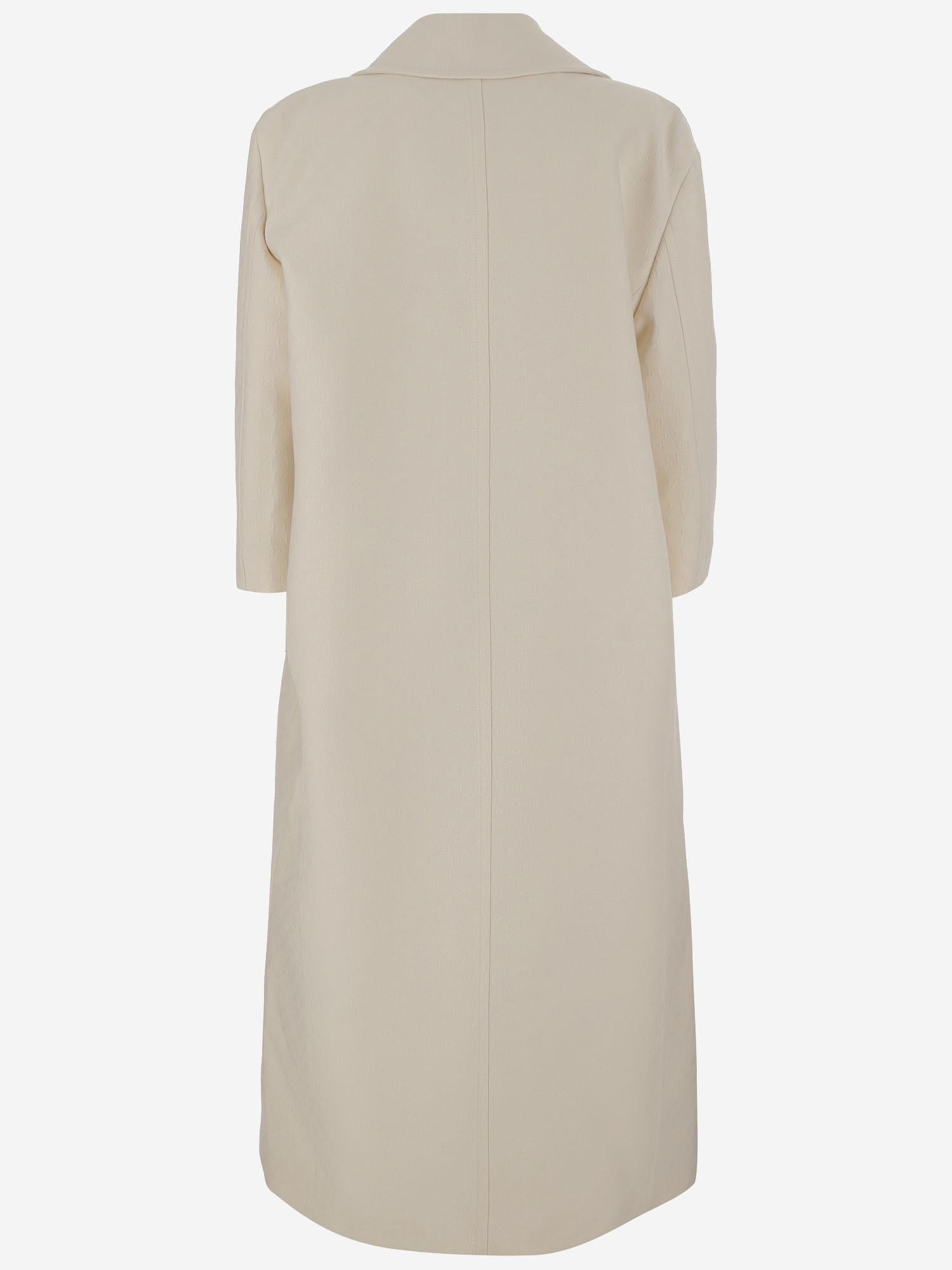 Cappotto monopetto in crêpe di seta e lana GG 828240 Z7APD9854 GUCCI 