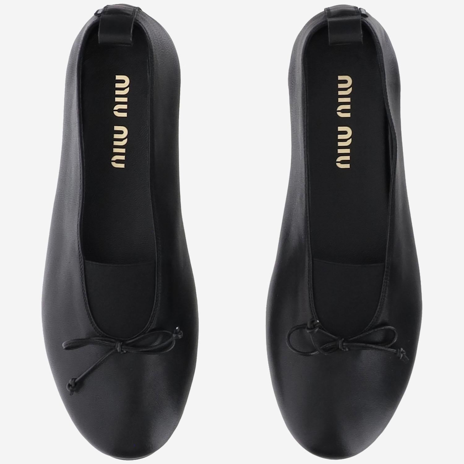 Ballerine Élan in nappa 5F552E 038F0002 MIU MIU 