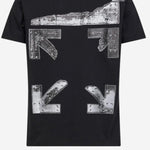 T-SHIRT IN COTONE CON LOGO 44MAA027S26J001 0001 OFF-WHITE 