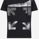 T-SHIRT IN COTONE CON LOGO 44MAA027S26J001 0001 OFF-WHITE 