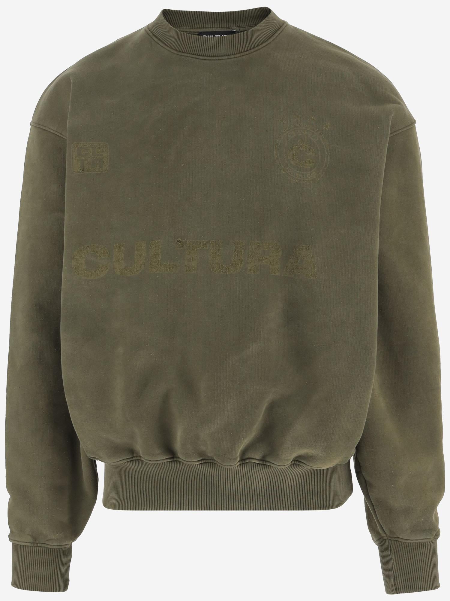 FELPA OVERSIZE IN COTONE CON LOGO J007  CULTURA 