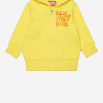FELPA SPILB CON ZIP IN COTONE K00749 KYAVFK212 DIESEL KIDS 