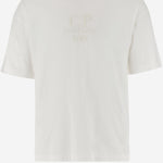 T-SHIRT IN COTONE CON RICAMO LOGO 18CMTS284A005697G 103 CP COMPANY 