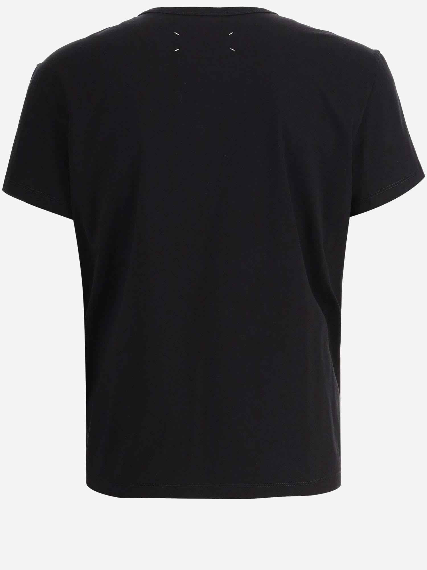 T-SHIRT IN COTONE CON LOGO S30GC0701 S22816900 MAISON MARGIELA 