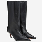Stivali fiona in nappa FIONABOOT BLACK AMINA MUADDI 