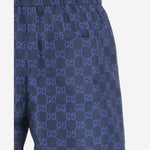 Shorts da bagno in popeline tecnico stampato 815602 XHAJ34735 GUCCI 