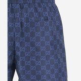 Shorts da bagno in popeline tecnico stampato 815602 XHAJ34735 GUCCI 