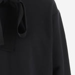 FELPA CON CAPPUCCIO E ROUCHE IN COTONE CON LOGO JE1979995 999B PATOU 